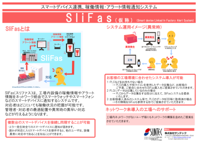 スマートデバイス異常通知システム『SliFas』